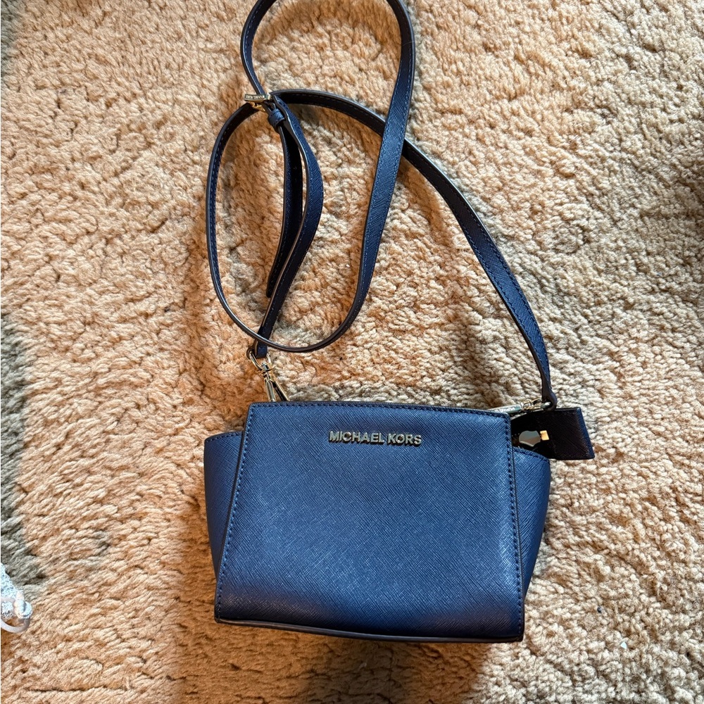 Michael Kors Dark Blue Crossbody Bag